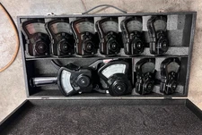 Vintage Columbia Electric Tong Test Ammeter with 10 Meters Rare