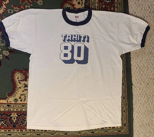 Vintage French Indie Pop Band "TAHITI 80" 2001 Concert Tour 2000s vintage concert t-shirt, vintage, size XL, single stitch, B+ condition