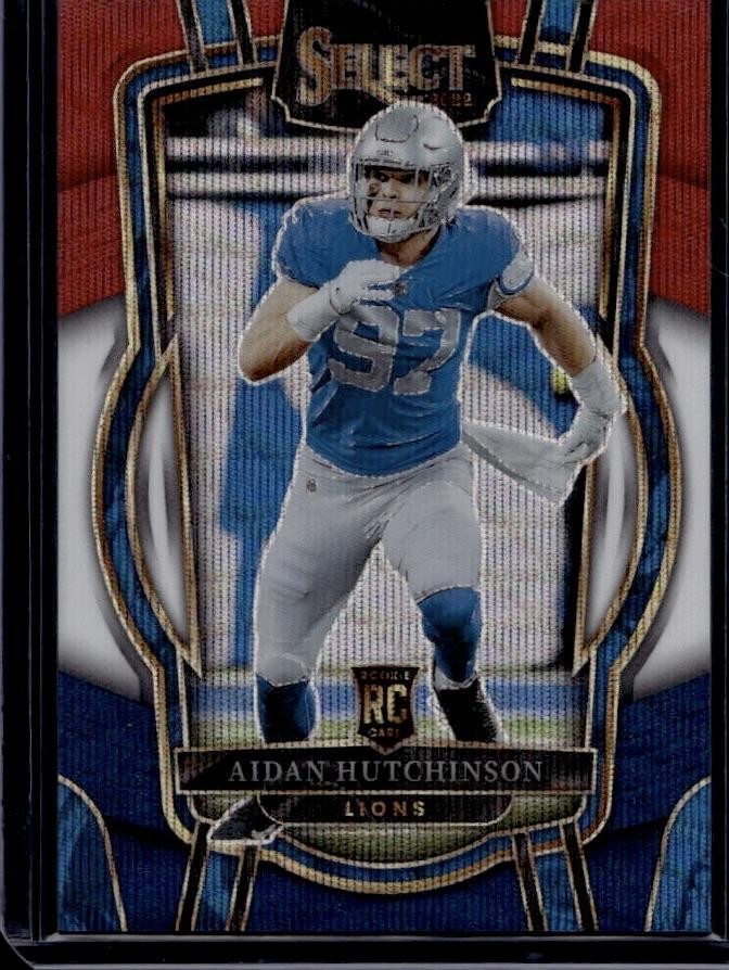 2022 Panini Select #267 Aidan Hutchinson Tri-Color Prizm #/149