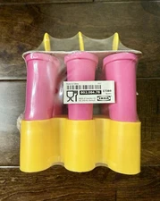 NEW! IKEA Popsicle Maker Mold - pink yellow - makes 6 - Sealed
