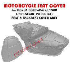 MOTORCYCLE SEAT COVER HONDA GOLDWING GL1500  & ASPENCADE INTERSTATE  GREY VINYL