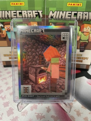 2024 Panini Minecraft Crafting Materials Iron Ingot Silver /149! #124