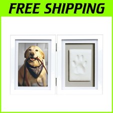 Dog Cat Pawprint Picture Frame, Clay Print Kit