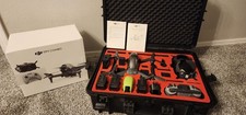 DJI FPV Drone Combo Goggles V2 Remote 3 Batteries 256GB SD Card Hard Case