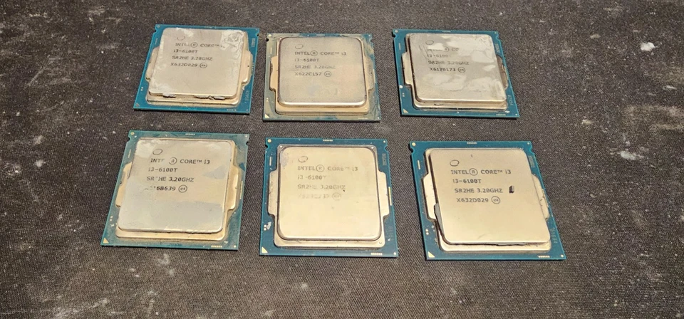 Lot of 6 I3-6100T 3.20 GHZ CPU's - Image 2 of 4