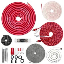 1/0 Gauge CCA Complete Amp Wiring Install Kit, AMPKIT-0GA-PRO