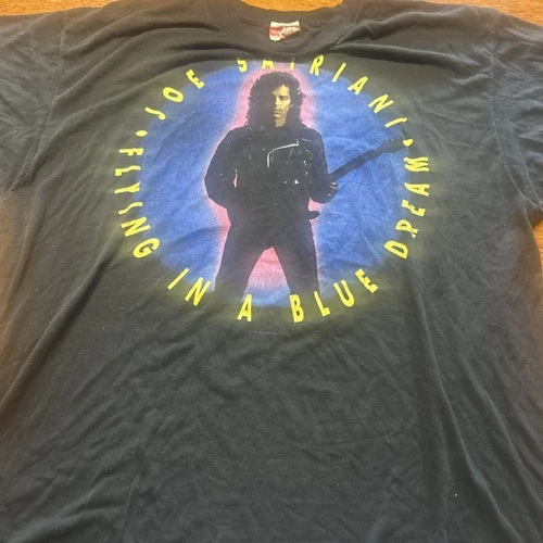 Authentic Vintage Tour Concert T-Shirt - Joe Satriani Flying Vintage vintage concert t-shirt, vintage, single stitch, B+ condition
