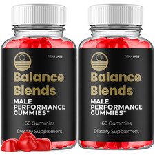  2 Pack Balance Blends Advanced Male Support Supplement BalanceBlends 120Gummys