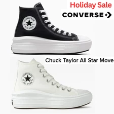 Converse CHUCK TAYLOR All Star Move High Top NEW Womens ALL SIZES Black/White