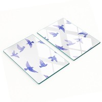 Glas-Dekorschalen Zum Servieren Von Snacks Schwalben 2X40X52 Cm