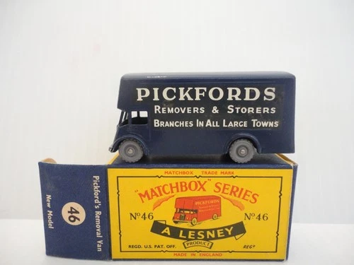 1960 MOKO Lesney Matchbox No.46 'PICKFORD REMOVALS VAN' w/C-box---see photos &