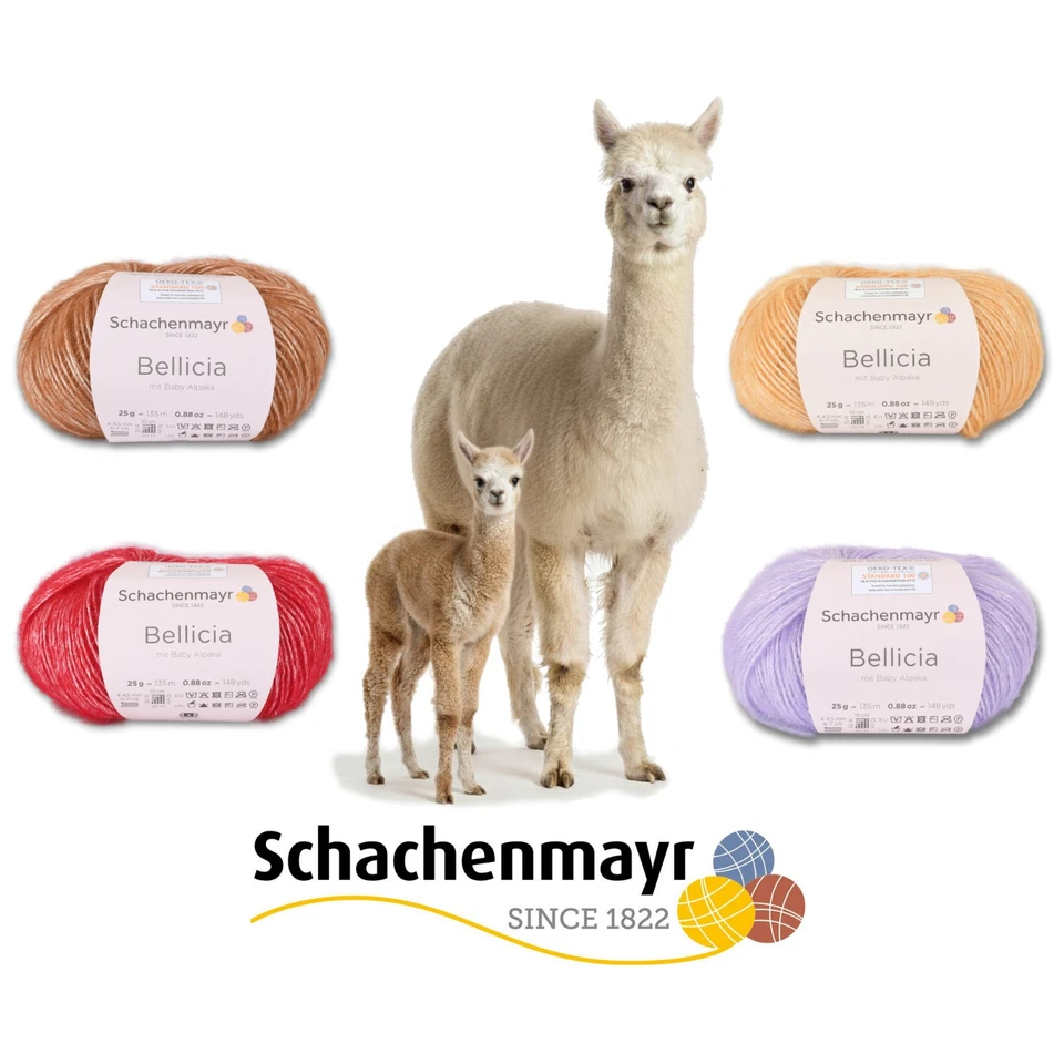 Schachenmayr Bellicia mit Baby Alpaka - Wolle - Garn, 25g