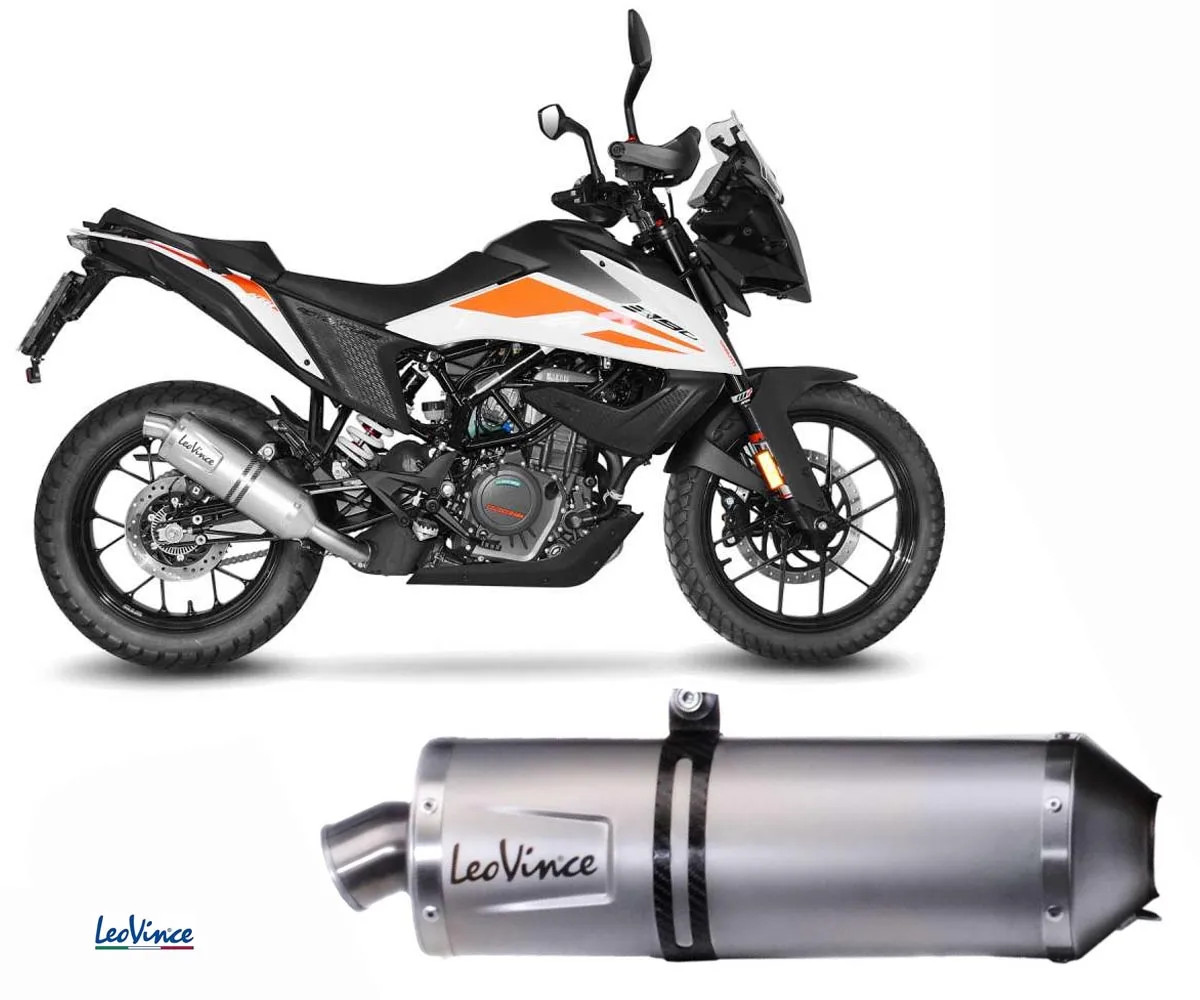 Exhausts Leovince homologated Inox LV ONE EVO KTM 390 ADVENTURE 2020 2024