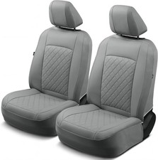 Front Truck Seat Covers For Dodge Ram 1500 2500 3500 2003-2026 Solid Gray
