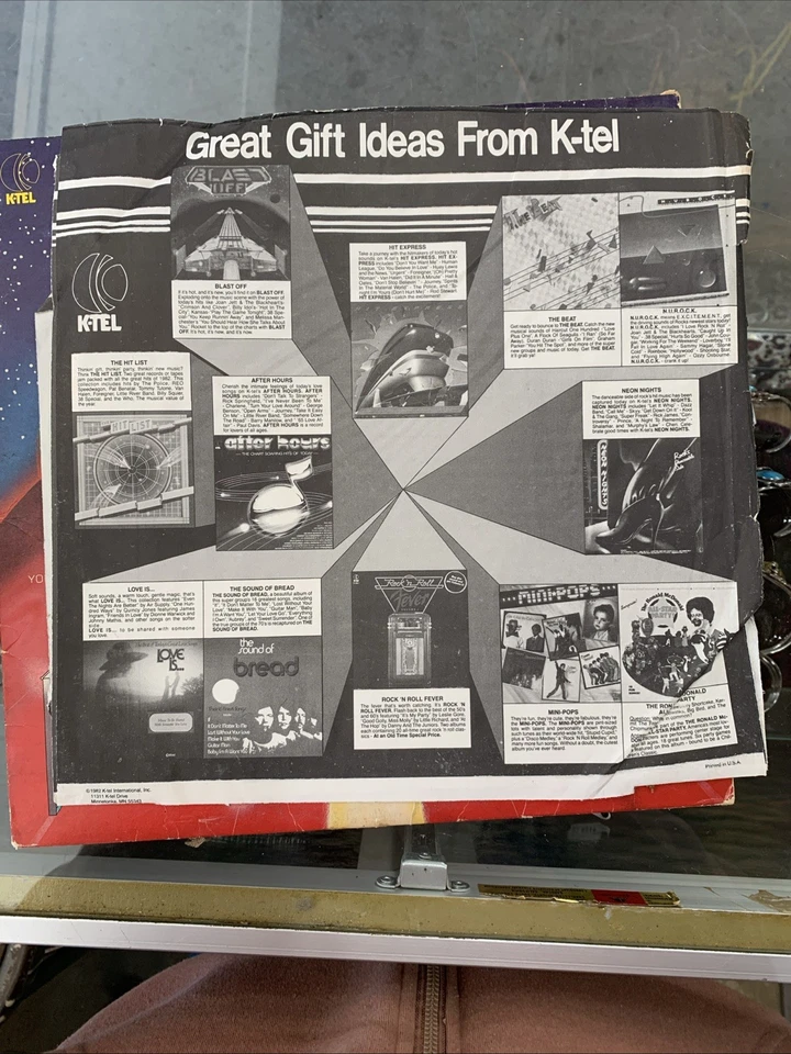 Original 1982 "Blast Off" compilation LP - K-Tel Records Vinyl Untested - Imagem 3 de 4