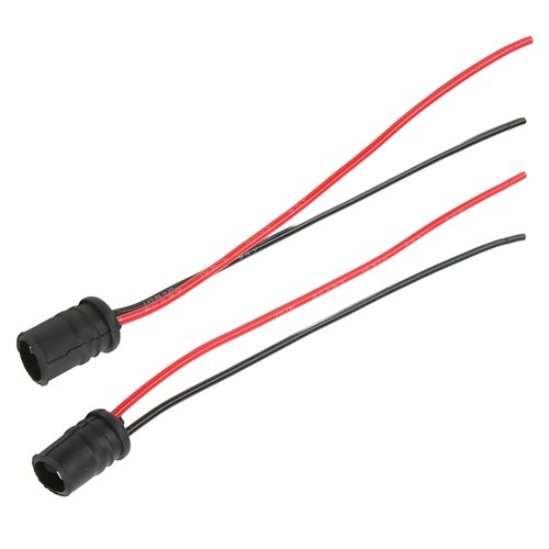 2pcs Bulb Base 12V 30A Black Soft T10 2 LED Light Bulb Sockets W/ Wire - Picture 21 of 22