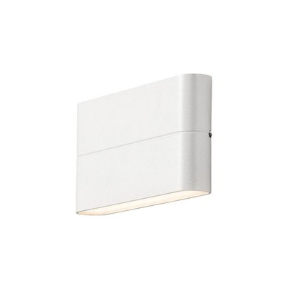 HighPower LED Außen-Wandleuchte CHIERI WIDE, Up/Down, 2x6W 3000K 950lm, Weiß, Al