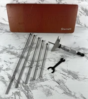 STARRETT NO. 440 DEPTH GAGE MICROMETER 0-6" RANGE .001" W/ CASE