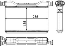 MAHLE Wärmetauscher Innenraumheizung PREMIUM LINE AH 189 000P für BMW F01 5er 1