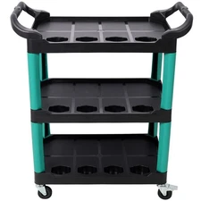Rolling Auto Detail Cart Car Wash Tool Organizer Utility Trolley for Repair Shop