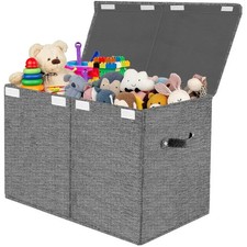 Aufbewahrungsbox Spielzeugkiste mit Deckel Kinder - Aufbewahrungskiste 83L Fa...