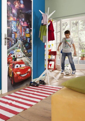 Seltene Größe Kinder 3D Autos Lightning McQueen Tapete Wand oder Tür Wandbild