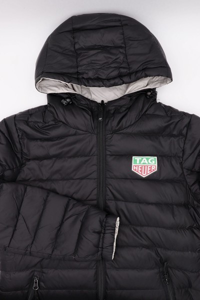 TAG HEUER WOMENS DOWN JACKET PLUMAS CHAQUETA REVERSIBLE REFLECTIVE SIZE M NEW