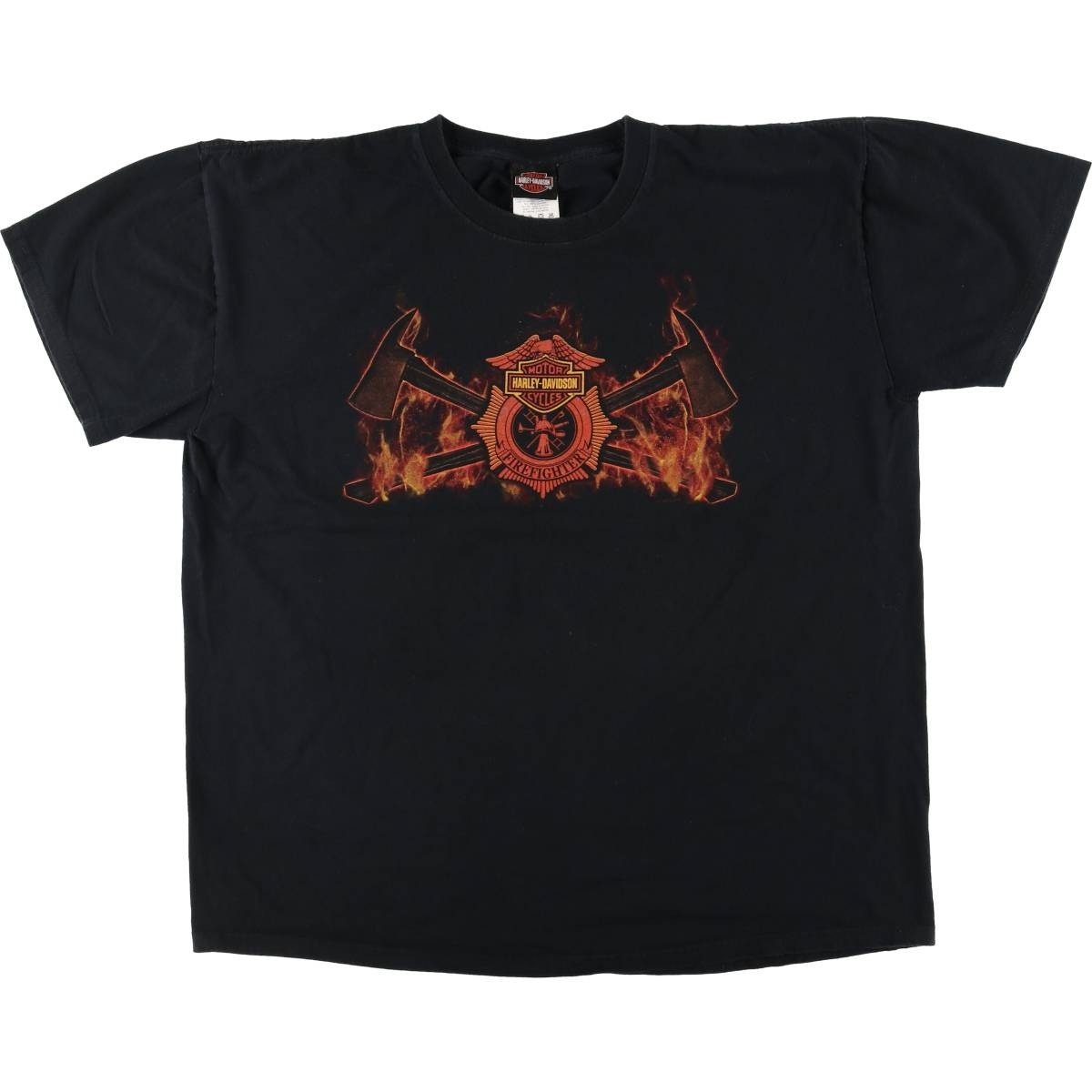 Vintage Harley-Davidson Fire Pattern Motorcycle T… - image 1