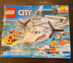 LEGO CITY: City Coast Guard Sea Rescue Plane #60164 RETIRED - FULL KIT