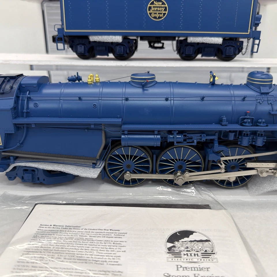 MTH Premier 20-3461-1 Jersey Central Blue Comet 4-6-2 P47 Baldwin PS.3 O New 832 - Image 4 of 4