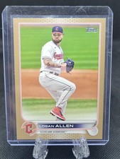 2022 Topps Series 2 Baseball Logan Allen Base #604 Gold /2022