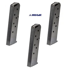 LOT of (3) Mec-Gar 1911 FS 7 Round .45ACP OEM Magazine, Blued - MGCG4507B