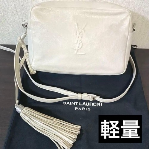Saint Laurent Yves Saint Laurent Paris Off White Lou Camera Bag Women's bags: Po