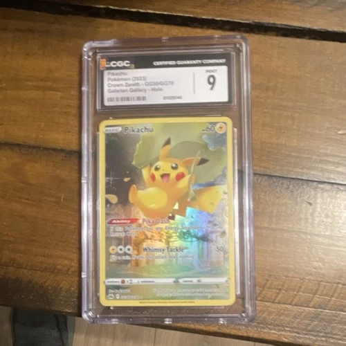 Pokémon Pikachu GG30/GG70 Crown Zenith Galarian Gallery Holo Ultra Rare CGC 9