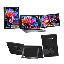 Monitor Portátil Tri-Pantalla 16" 2.5K 100% sRGB Desmontable Doble Pantalla Extensor
