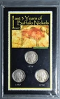 1936-1938 5C LAST 3 YEARS BUFFALO NICKELS Lot of 3 KM# 134 Grade: XF A6859