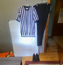 Smitty Men's Basketball Referee Uniform including shirt, pants and sneakers