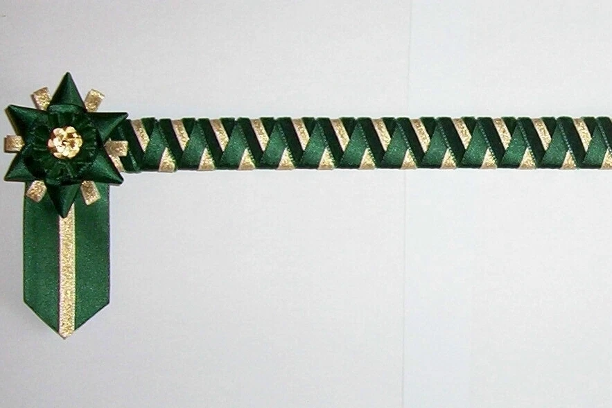 GRÜN UND GOLD - ECKSTEIN BRAUENBAND - SAMT MIT BRAUENBAND