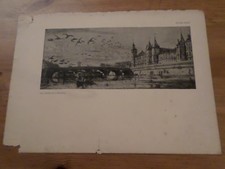 VIEUX PAPIERS, ANCIENNE PAGE ESTAMPES, PONT AU CHANGE, VOL D OISEAUX, ART 