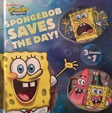 Spongebob Saves The Day 3 books in 1 - Hardcover - GOOD
