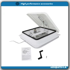 14"x14" RV Roof Vent For Camper Trailer Universal White Lid Interior Garnish