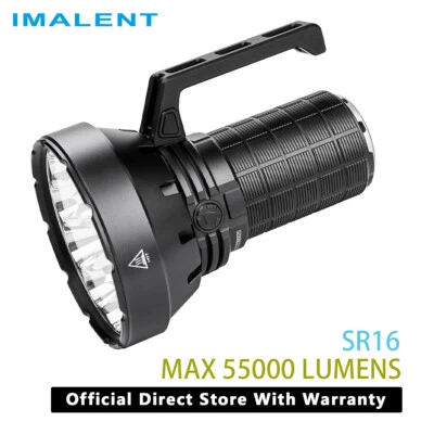 Imalent SR16 Rechargeable Spotlight 55000 Lumen Super Bright Handheld Flashlight