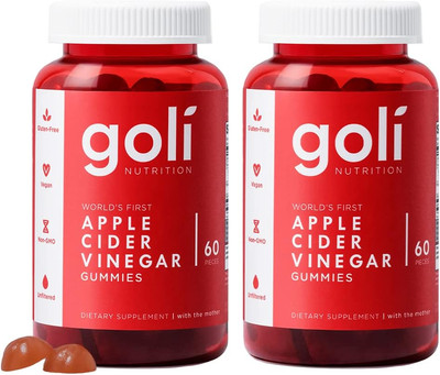 Nutritional Supplement, Apple Cider Vinegar Gummy Vitamins Nutrition, 2 Pack of 