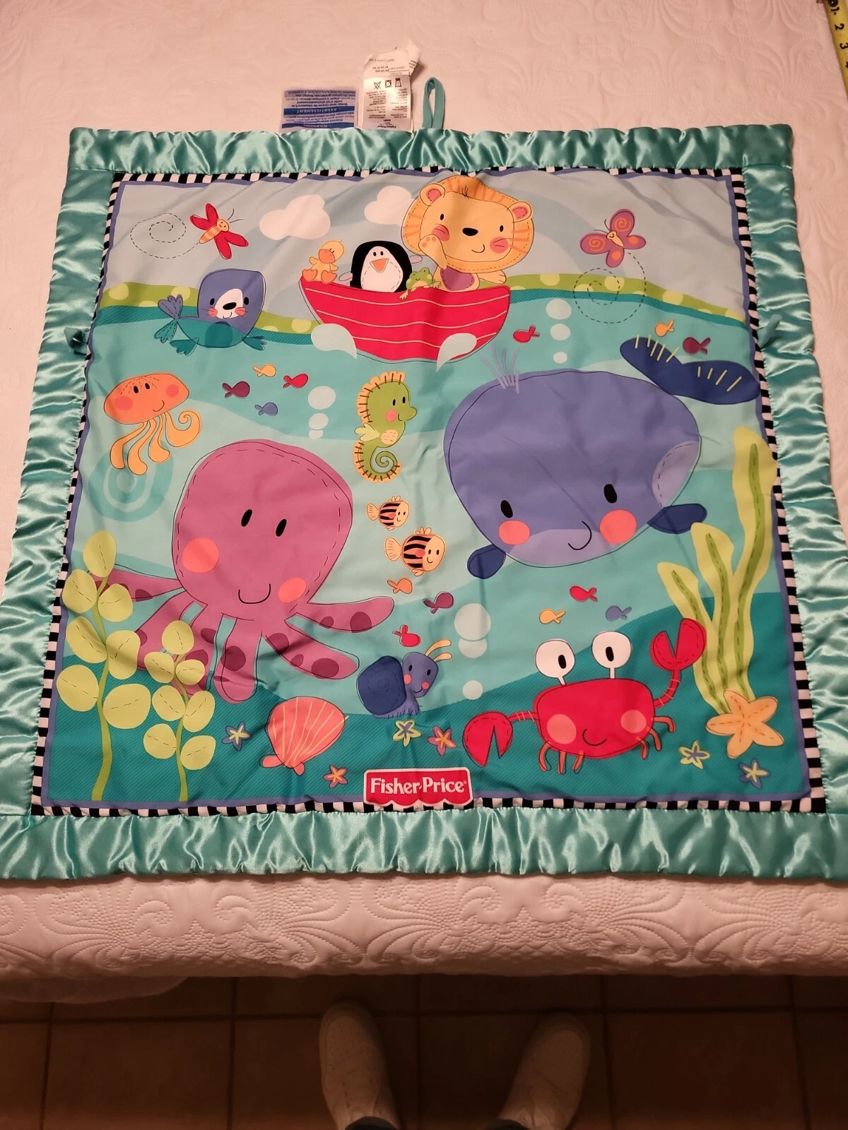 Fisher-Price Sealife W9901 Replacement Blanket Infant Baby Play Mat 29x29 inch