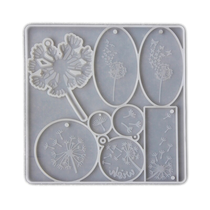 Versatile Silicone Dandelions Pendant Mold for Handcrafting Jewelry and Ornament