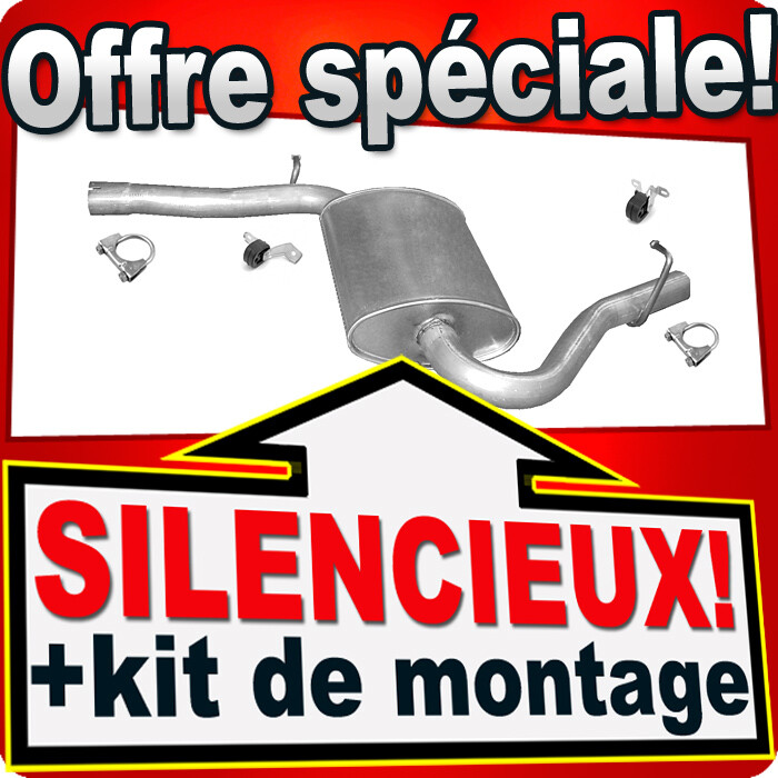 Silencieux intermédiaire Audi A4 B6 B7 2.0 pour remplacer un pot central rouillé