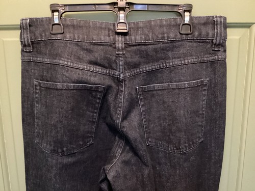 J. Crew Jeans Womens Sz 31 High Rise Stretch Dark Wash Wide-Leg Blue Denim - Picture 5 of 8