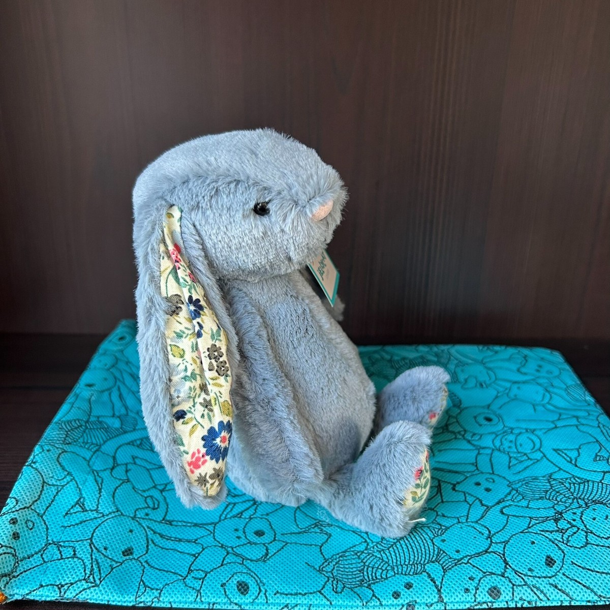 Jellycat Blossom Dusky Blue Bunny Small - RARE - BNWT - Free
