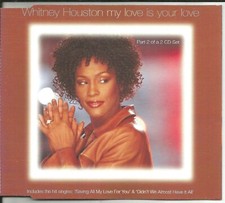 WHITNEY HOUSTON My Love is your w/ 2 HITS EUROPE CD Single SEALED USA seller