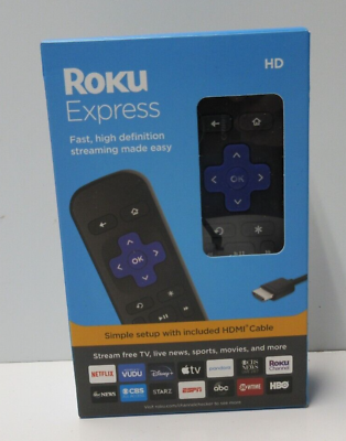  Roku Express  HD Roku Streaming Device with Simple